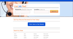 Desktop Screenshot of livejobalert.com